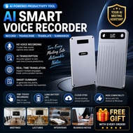 AI Voice Recorder with GPT, Real-Time Voice to Text Translation, Ultra Thin for Meeting Conference