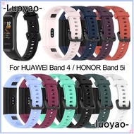 LUOYAO1 Silicone Strap Smart Watch Accessories  Buckle Wrist Strap for HUAWEI Band 4 ADS-B29 Honor B
