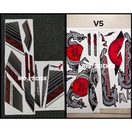STICKER HONDA WAVE 110 ALPHA V1 V2 V3 V4 V5/BLADE 110/ ALPHA BLADE BATMAN/BUTTERFLY/NAGA CHOI/BATIK