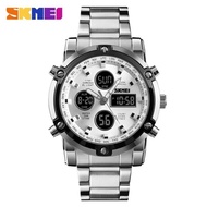 jam tangan pria digital skmei 1389 silverwhite water resistant 30m | jam tangan pria wanita skmei digital couple original - skmei