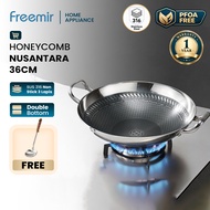 freemir Kuali Steel 316 Honeycomb Nusantara 36cm Non Stick Wok Pan Multifunction