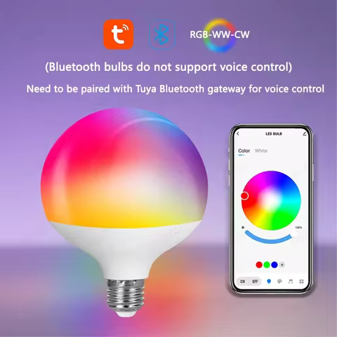 Tuya Smart Bluetooth LED Bulb 220V 10W12W E27B22 Base LED Light RGB Smart Life APP Remote Control Ga