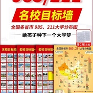 985 Wall Chart High School with Scores Stickers Target 211 Classroom University Famous School Wall C