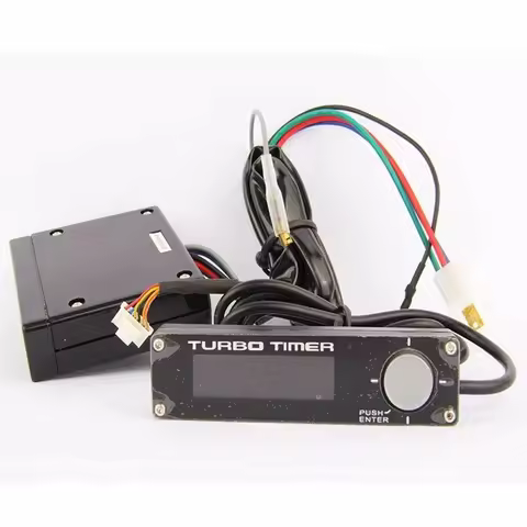 CAR BLACK TURBO TIMER TYPE 0 EVO STI WRX RX8 G35 UNIVERSAL / Turbo Delay Extinguisher
