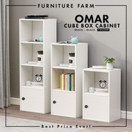 F&F : Omar Bookshelf / Rak buku 2 / 3 / 4 tingkat/wood shelf/multipurpose cabinet/ kabinet buku