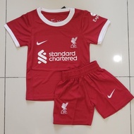 Liverpool Home 2023/24 Kids Boys Jersey With Pants