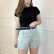 (JANUARY BRAND) SMLXL Womens High Waist Short pants女装高腰短裤罗马弹力面料后腰伸缩裤头-JN5634