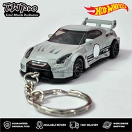 GANTUNGAN KEYCHAIN Hot Wheels Nissan skyline Gtr R35 - Gray - Gray - LBWK - KEYRING - KEYCHAIN - CUS