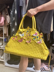 Bottega Veneta Vintage Intrecciato Butterfly Leather Bag 🦋💛