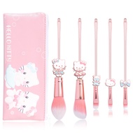 Exclusively for Hello Kitty Beauty Brush Cartoon Cute Hello Kitty Makeup Brush Set Holiday Gift 0722