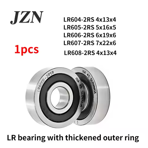 1Pcs LR Bearing with Thickened Outer Ring LR604 LR605 LR606 LR607 LR608-2RS
