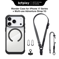 BITPLAY Magnetic Wireless Charging Phone Case For iPhone 17 air Pro Max Shockproof + anti-lost Strap