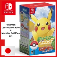 Pokemon Let's Go! Pikachu Monster Ball Plus Set Nintendo Switch Video Games From Japan Multi-Language NEW【Direct From Japan】
