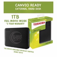 EXTERNAL HARDISK TOSHIBA 1TB