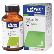 [Original HQ] Citrex Vitamin C 1000mg Sugar Free Tablets Chewable Vitamin Kunyah 50 Tablets