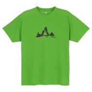 MONTBELL Wickron Tee (Mountain) Unisex Breathable T-shirt - Light Green