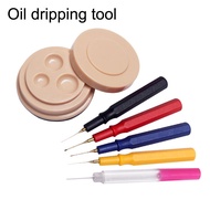 Watch Repair Tool Kit Oil Dip Pen Oil Dipping Dish Cylinder Dripping Oil Droplets Tools Stick Watch Maintenance Accessories