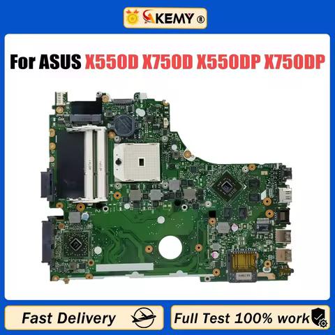 X550/X570 Mainboard For ASUS X550D X750D X550DP X750DP A550D F550D K550D Laptop Motherboard LVDS/EDP