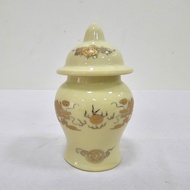 Chóe Thờ Đựng Muối Gạo Nước Hũ Đựng Muối Gạo Nước Men Vàng Kim Bát Tràng Cao Cấp Đặt Bàn Thờ Gia Tiê