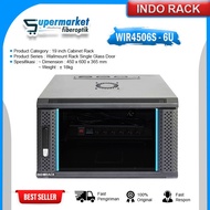 Indorack Rack Server 6U WIR4506S Wallmount Rack Single Door 6U