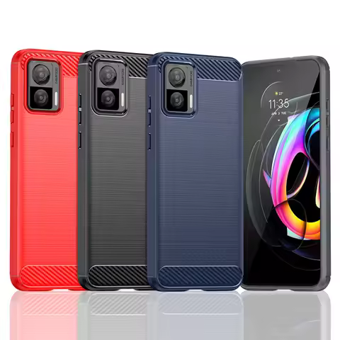For Cover Motorola Edge 30 Neo Case For Moto Edge 30 Neo 30Neo Soft Silicone Carbon Fiber Back Case 