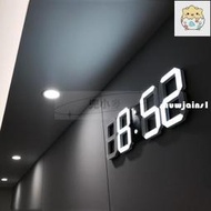 現貨台灣】(大款) LED數字時鐘 立體電子時鐘 可壁掛 科技電子鐘 數字鐘 電子鬧鐘 掛鐘 萬年曆 3D時鐘