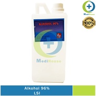 Alcohol 96% 1 Liter LSI Alcohol 96% Antiseptic Antiseptic Disinfectant