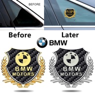 Car Logo Emblem Badge Chrome Sticker 3D Metal Carbon Fiber Car Body Door Rim Vip Stickers Decals Tru
