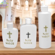 【B&H Dec】 2/3Pcs Creative Jesus Cross Pattern Holy Water Bottle Sturdy Portable Prime Church Holy Wa