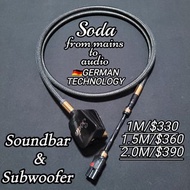 Soundbar專用8字電源線🔌🎛️HiFi System Power Cable ⛔阻隔EMI/RFI,減少聲音雜訊📊改善音效增加每個聲音細節📊優化聲音清晰度動態更沉浸適合:JBL Bar 1300