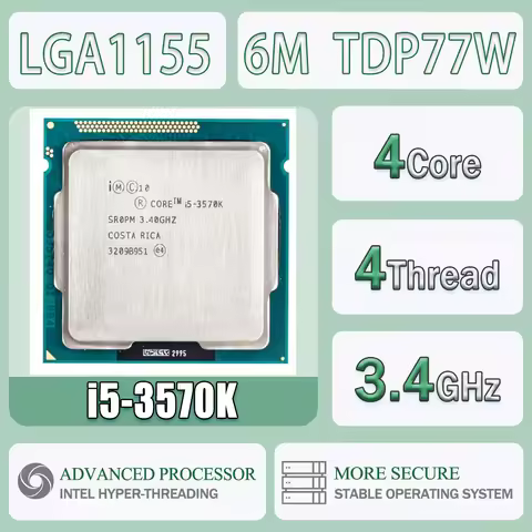 Intel Core I5-3570K 3.4 GHz Quad-Core Quad-Thread 6M TDP77W Computer CPU Processor Server FC-LGA12C 