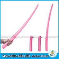 Long Knife Toys Samurai Sword Toys Stress Relief Toys Cute Funny Safe Fake Knife Toys Round Edges Ki