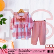 Setelan Adiba Anak Perempuan Baju Muslim Anak Kekinian 2-6 Tahun