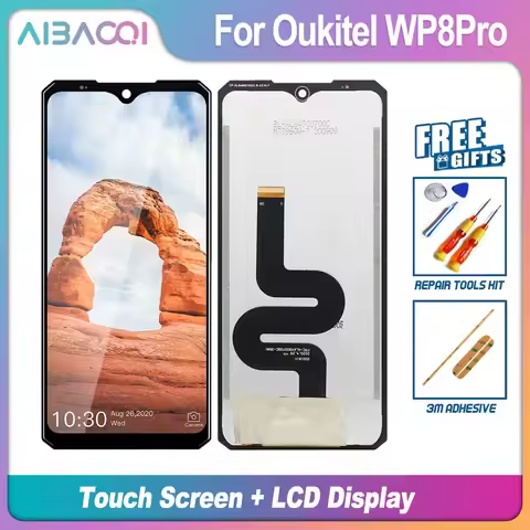 AiBaoQi Brand New Touch Screen + WP10 LCD Display Assembly Replacement For Oukitel WP8 Pro LCD