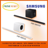 SAMSUNG HW-S801D / HW-S800D ULTRA SLIM SOUNDBAR 3.1.2CH SUB WOOFER (2024) + 1 YEAR WARRANTY