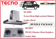TECNO HOOD AND HOB FOR BUNDLE PACKAGE ( KA 9980 &amp; SR 288SV ) / FREE EXPRESS DELIVERY