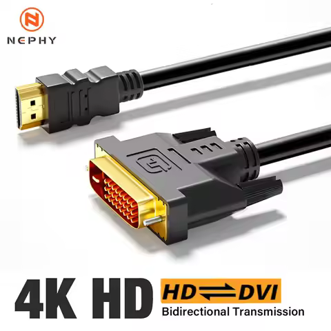 HDMI-Compatible To DVI Cable HD 1080P 4K 60Hz Converter Adapter For Xbox PS4 TV Box Projector Monito