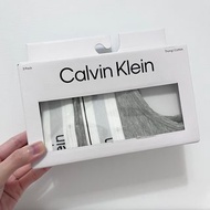 日本購入 全新兩件盒裝 Calvin Klein CK 灰色寬邊丁字褲 內褲 Jennie