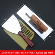 Bộ Dụng Cụ Trát Tường Bê Tông Bột Xi Măng Gạt Nước Bằng Sắt Dụng Cụ Trát Tường Bột Trét Dụng Cụ Làm