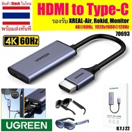🇹🇭 UGREEN USB Hub Type-C 7in1 4K 60Hz มัลติพอร์ต Adapter PD 100W  USB-C Docking Station HDMI 1Gbps L