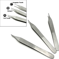 1PCS Dental Dressing Forceps Dental Tissue Tweezer Dental Stainless steel Forcep Extraction Hemostat