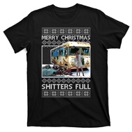 Funny Merry Christmas Shitters Full Ugly Christmas Sweater T-Shirt