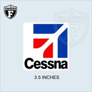 FANATICO CESSNA Aviation Aircraft Ticket Vinyl Sticker Travel Suitcase Waterproof Vinyl Sticker