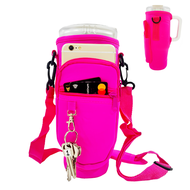 TYESO Tumbler Carrier Pouch Bag With Mobile Wallet Card Pocket 900-1200ml For (TS-8866/TS-8868)