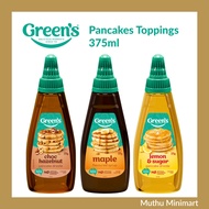 Green's | Maple Flavoured Syrup Lemon & Sugar Pancake Drizzle Choc Hazelnut Pancake Syrup Pancakes T