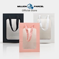 MillionParcel Window Paper Bag | Flower Paper Bag | Wedding Paper Bag | Christmas Paper Bag | Christ