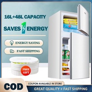 Large Capacity Refrigerator With Freezer HD Inverter 2-Door Small Refrigerator Save Electricity 48L