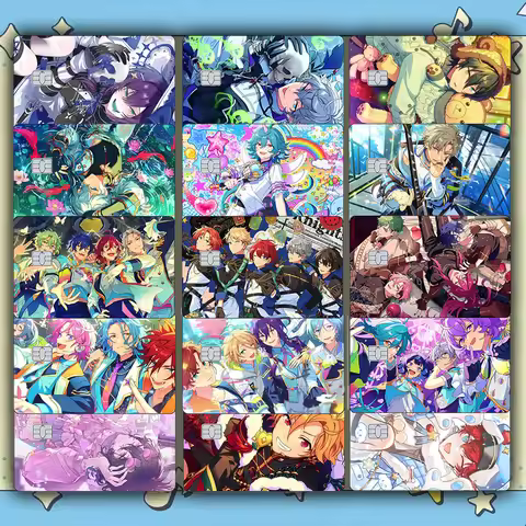 Maiden Game Ensemble Stars Credit Card Skin Stickers Suitable for VISA JCB Mastercard and Other IC B