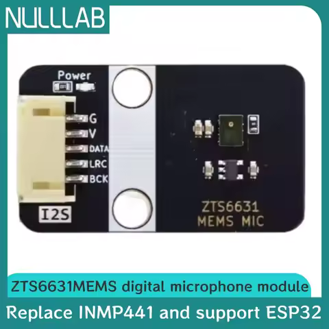 ZTS6631 MEMS High Sensitivity Microphone Module With Shell Replaces INMP441 and Supports ESP32 for H