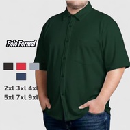 KEMEJA Shirt big size men's jumbo xxl xxxl xxxxl plain jumbo men's shirt size 4xl 5xl 7xl 9xl